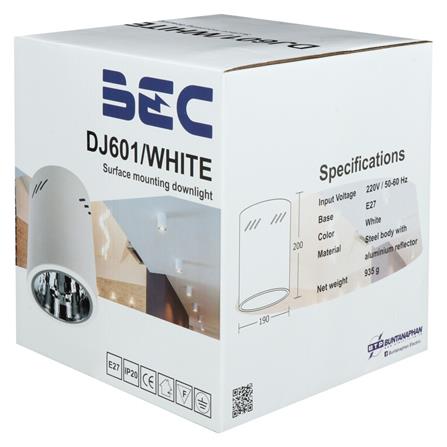ดาวน์ไลท์ BEC DJ601/WHITE โลหะ 6