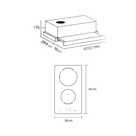 เตาฝัง+เครื่องดูดควัน LUCKY FLAME TR-60G + BH-30IF_3