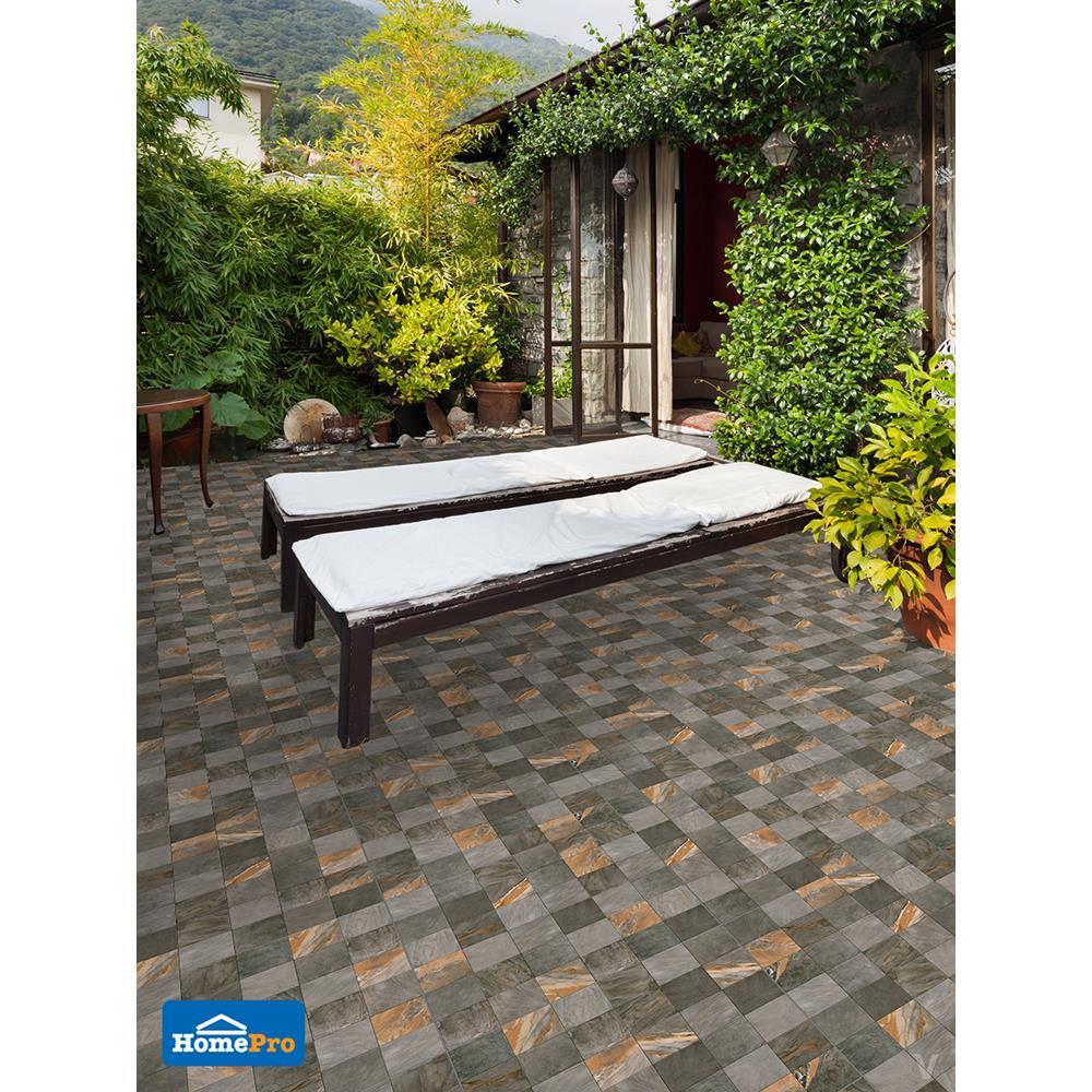 กระเบื้องพื้น 16x16 นิ้ว DURAGRES ไอโอวา ดำ EXC A