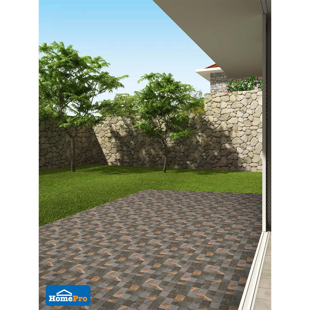 กระเบื้องพื้น 16x16 นิ้ว DURAGRES ไอโอวา ดำ EXC A