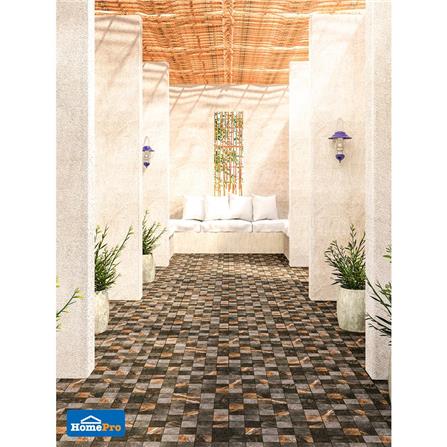 กระเบื้องพื้น 16x16 นิ้ว DURAGRES ไอโอวา ดำ EXC A_2