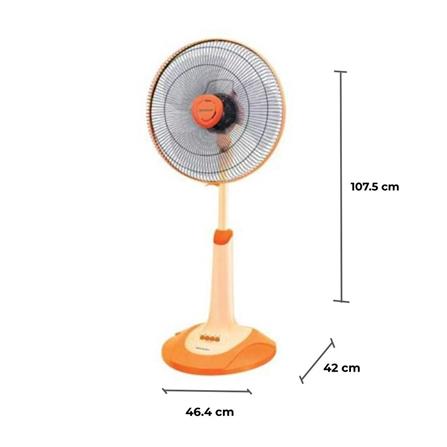 พัดลมสไลด์ 16 นิ้ว SHARP PJ-SL163OR สีส้ม_2