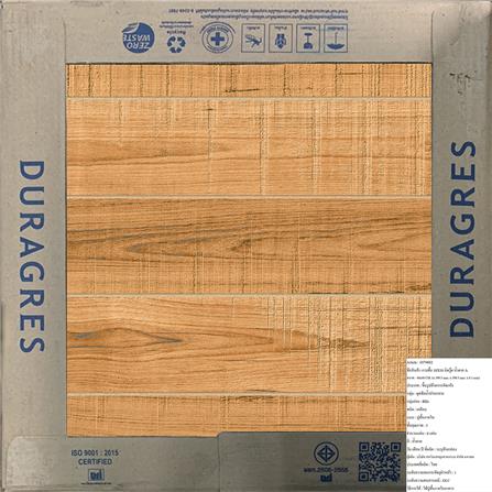 กระเบื้องพื้น 16x16 นิ้ว DURAGRES มิดวู๊ด น้ำตาล A_4