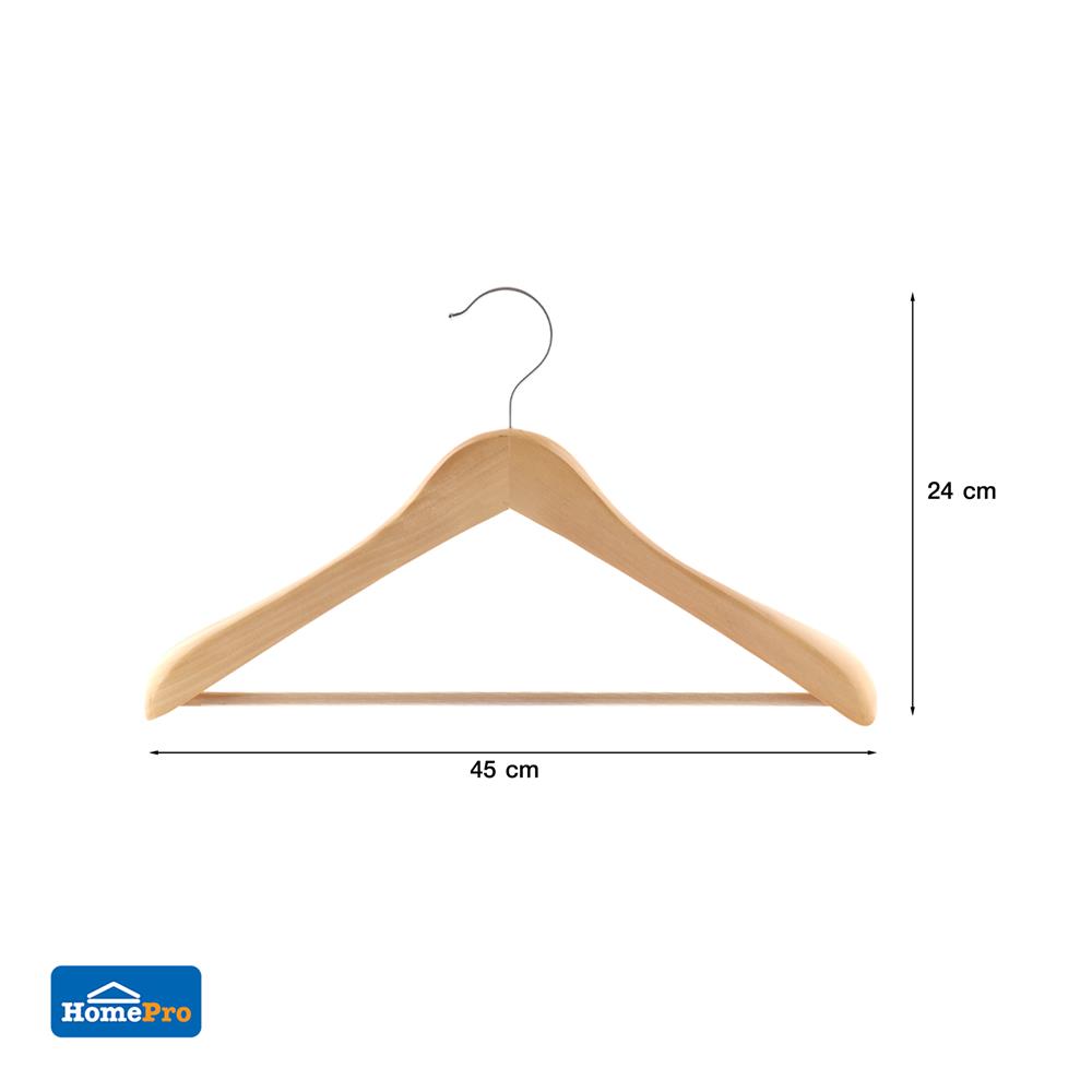 ไม้แขวนเสื้อสูทไม้ WHS29036 (1x1) HL