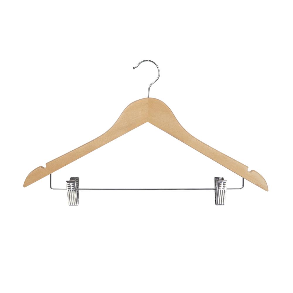 ไม้แขวนเสื้อไม้มีหนีบ WHM66026 (1x1) HL