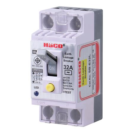 เซฟตี้เบรกเกอร์กันไฟดูด 32 แอมป์ HACO SB-E32L_1