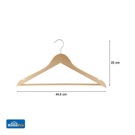 ไม้แขวนเสื้อไม้ HL WHM66116 1 ชิ้น_3