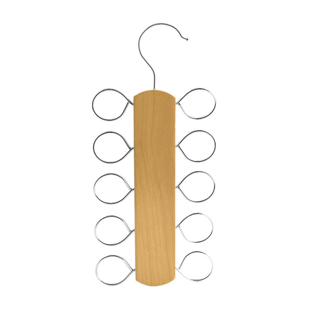 ไม้แขวนผ้าพันคอไม้10ห่วงWHS-50136(1x1)HL