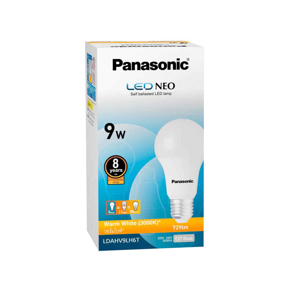 หลอด LED PANASONIC NEO 9 วัตต์ WARM WHITE E27