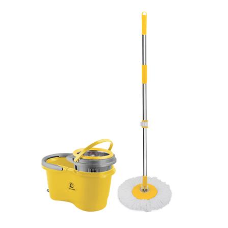 ชุดอุปกรณ์ถังปั่นพร้อมไม้ม็อบ BE MAN VETORA สีเหลือง