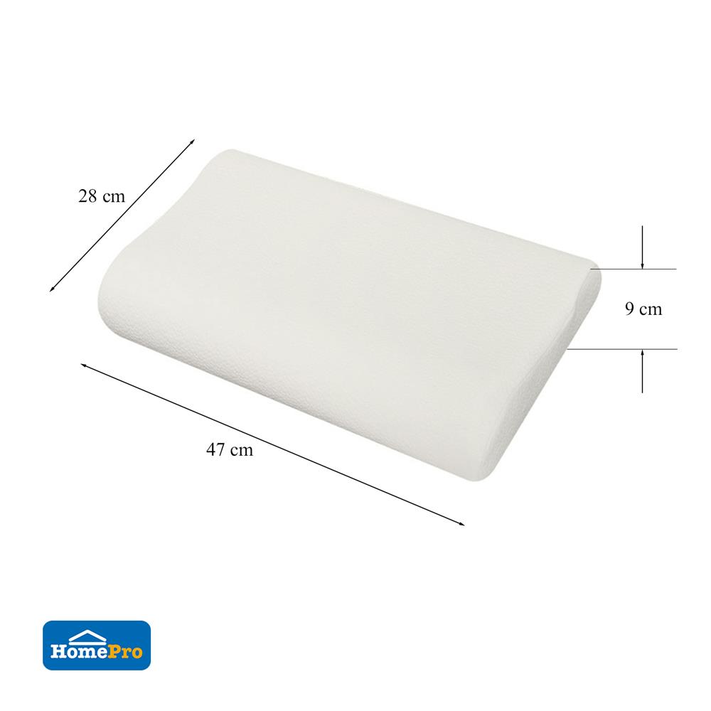 หมอนสุขภาพ AIR FOAM พร้อมปลอก HOME LIVING STYLE AIR FOAM LITTLE 11x18 นิ้ว สีขาว