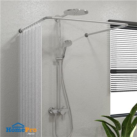 ราวม่านอะลูมิเนียม MOYA HM8534 สีโครเมียม_3