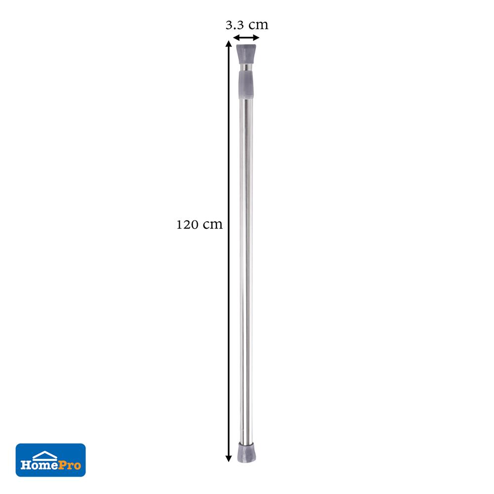 ราวม่านสเตนเลส201 MOYA HM8321 70-120 ซม. สีโครเมียม