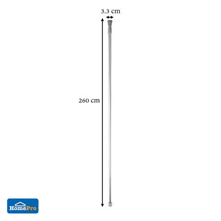 ราวม่านสเตนเลส201 MOYA HM8323 140-260 ซม. สีโครเมียม_3