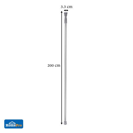 ราวม่านสเตนเลส201 MOYA HM8322 110-200 ซม. สีโครเมียม_3