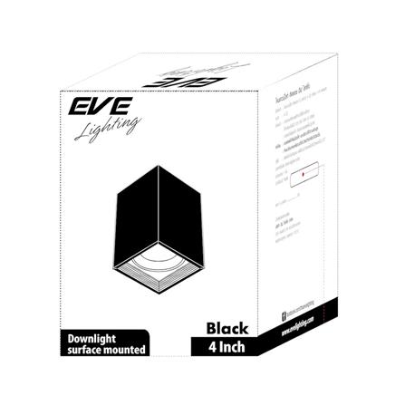 ดาวน์ไลท์ EVE 4 นิ้ว สีดำ เหลี่ยม_1