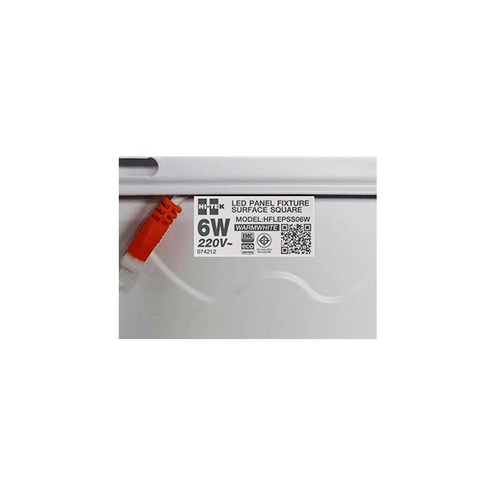 ดาวน์ไลท์ LED HI-TEK HFLEPSS06W 4 นิ้ว 6 วัตต์ WARM WHITE สีขาว