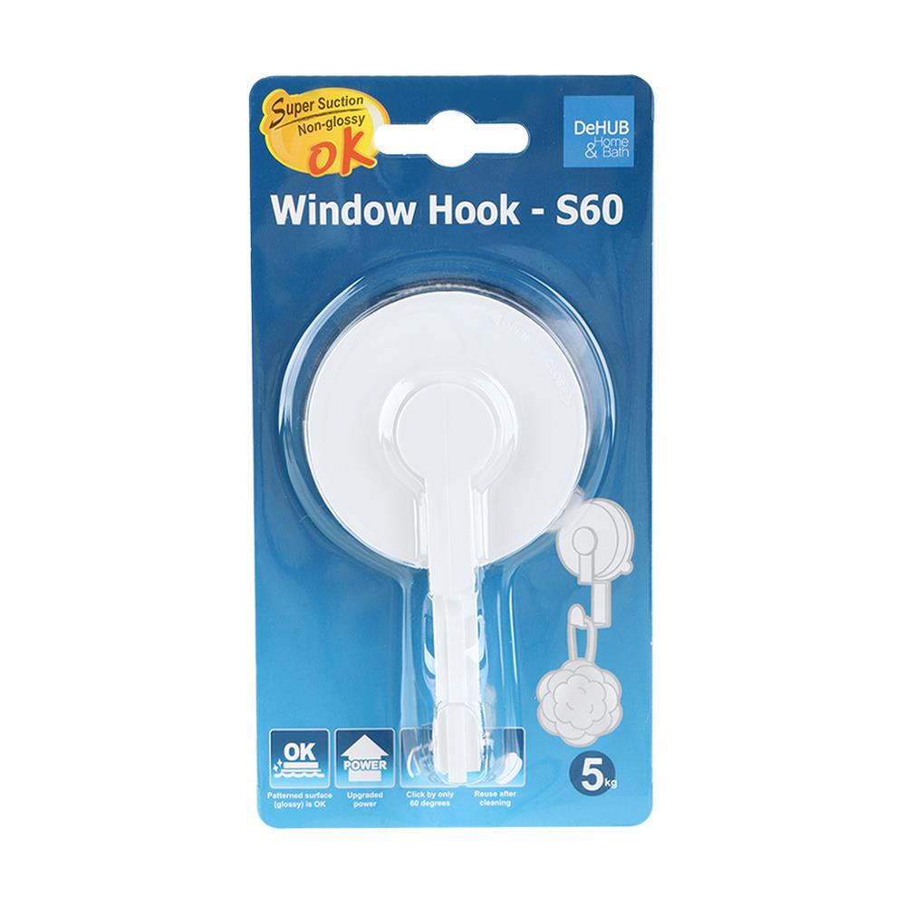 ขอแขวนกลมสุญญากาศ DEHUB WHK-WH60 สีขาว