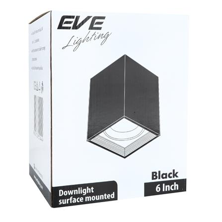 ดาวน์ไลท์ EVE EL-06002 552487 6 นิ้ว สีดำ เหลี่ยม_3