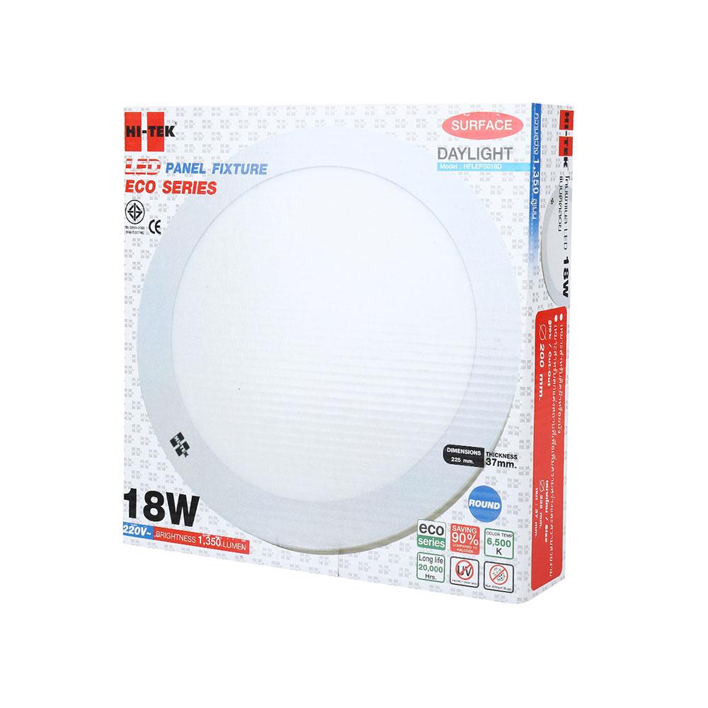 ดาวน์ไลท์ LED HI-TEK ECO HFLEPS018W ROUND 8 นิ้ว 18 วัตต์ WARM WHITE สีขาว