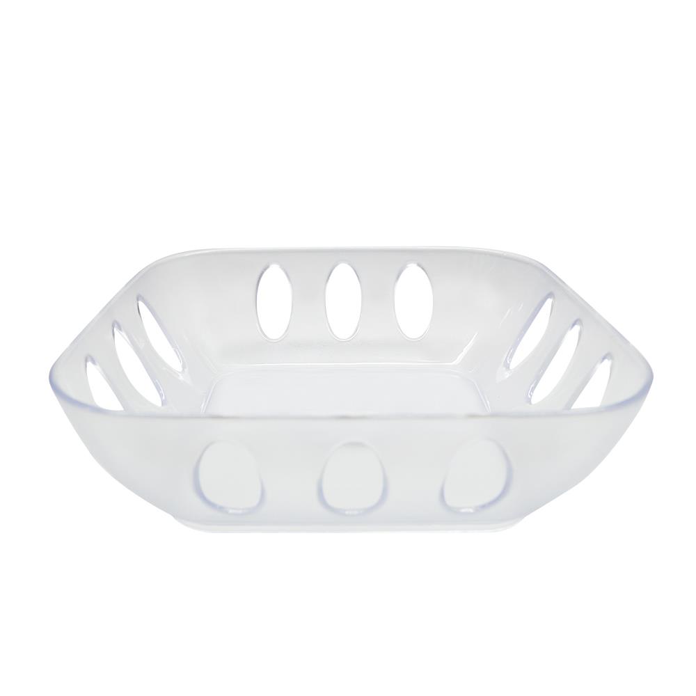 ตะแกรงใส่ของเหลี่ยมจตุรัสใหญ่ เรืองวา 8115TTN สีใส