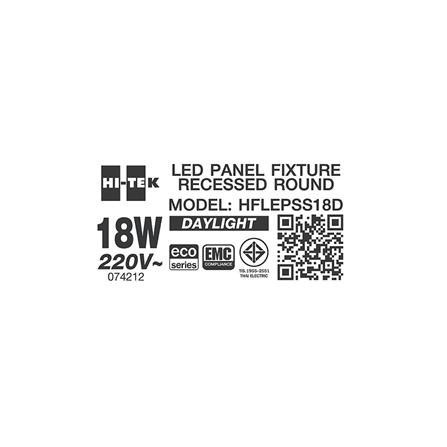 ดาวน์ไลท์ LED HI-TEK HFLEPSS18D 8 นิ้ว 18 วัตต์ DAYLIGHT สีขาว_4