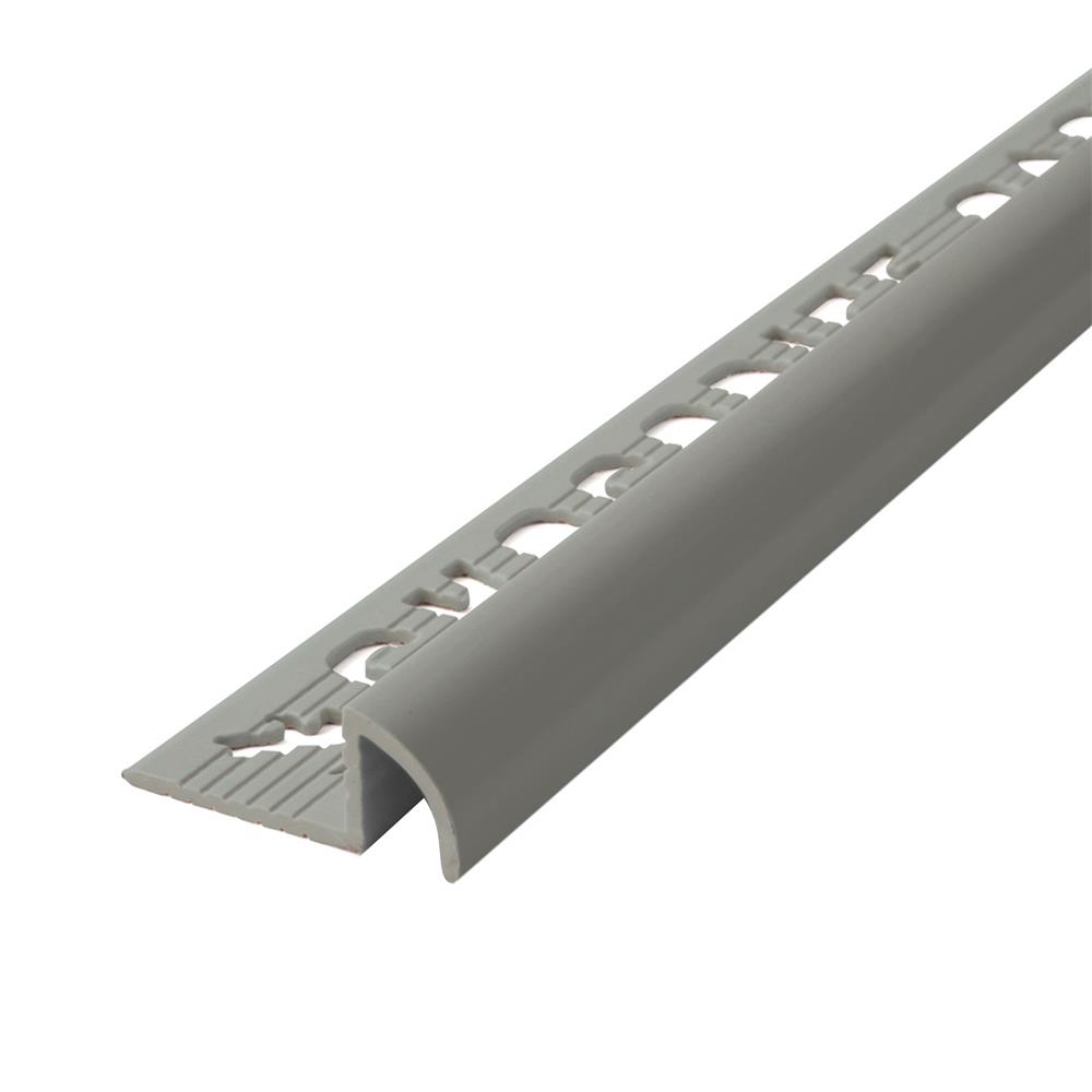 คิ้ว UPVC จระเข้ พลัส ไมโครแบน 2 ม. 13 มม. สีเทาแกรนิต