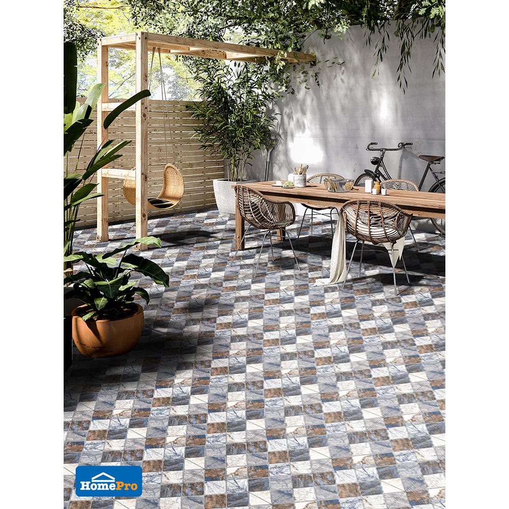 กระเบื้องพื้น 16x16 นิ้ว DURAGRES โรซาริโอ้ ฟ้า A 0.96M2