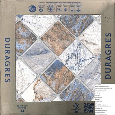 กระเบื้องพื้น 16x16 นิ้ว DURAGRES โรซาริโอ้ ฟ้า A 0.96M2_4