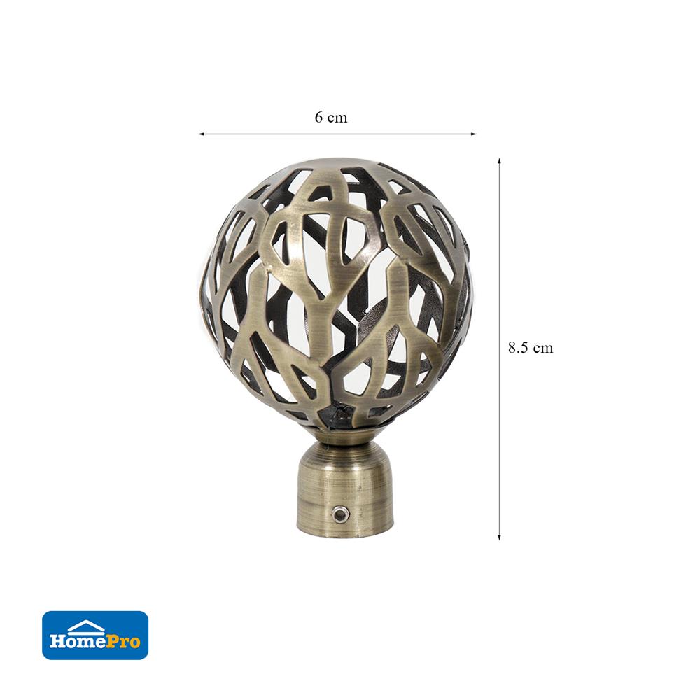 หัว-ท้ายรางผ้าม่าน HOME LIVING STYLE RAMI 19 มม. สีทอง