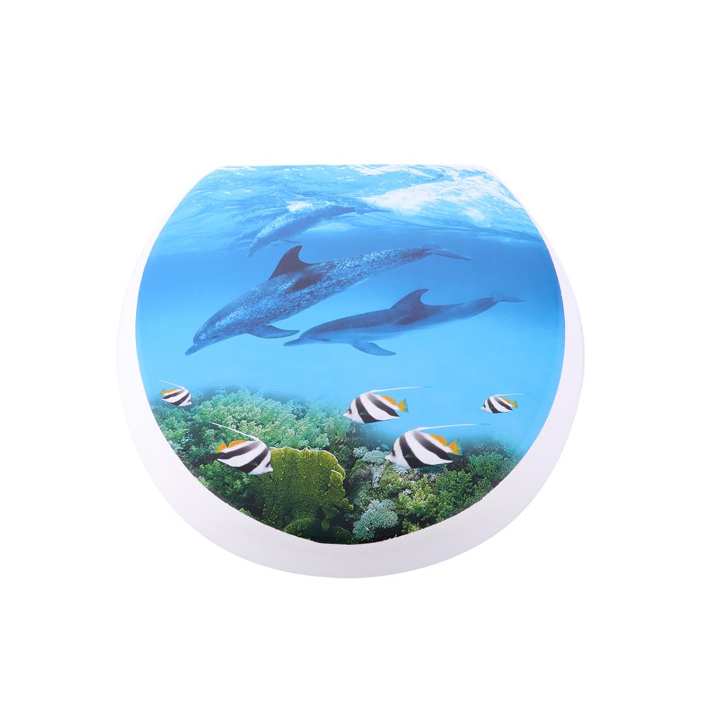 ฝารองนั่งพลาสติก MOYA L-1041 ลายทะเล