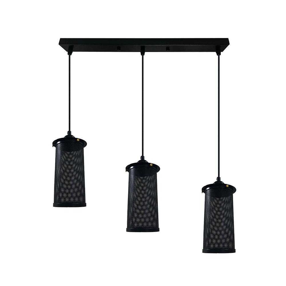 ไฟช่อ EVL HG-0015/3 สีดำ 3 หัว