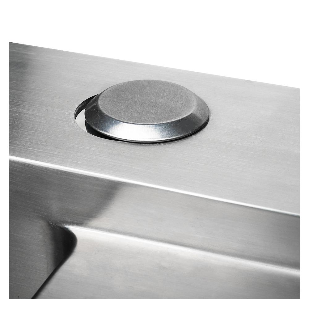 ซิงค์ฝังสแควร์ 1 หลุม 1 ที่พัก TECNOPLUS 1092 UD สเตนเลส