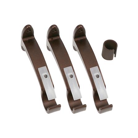 รางเหล็ก HOME LIVING STYLE TWIST ยืดหด 110-210 ซม. สีน้ำตาล_5