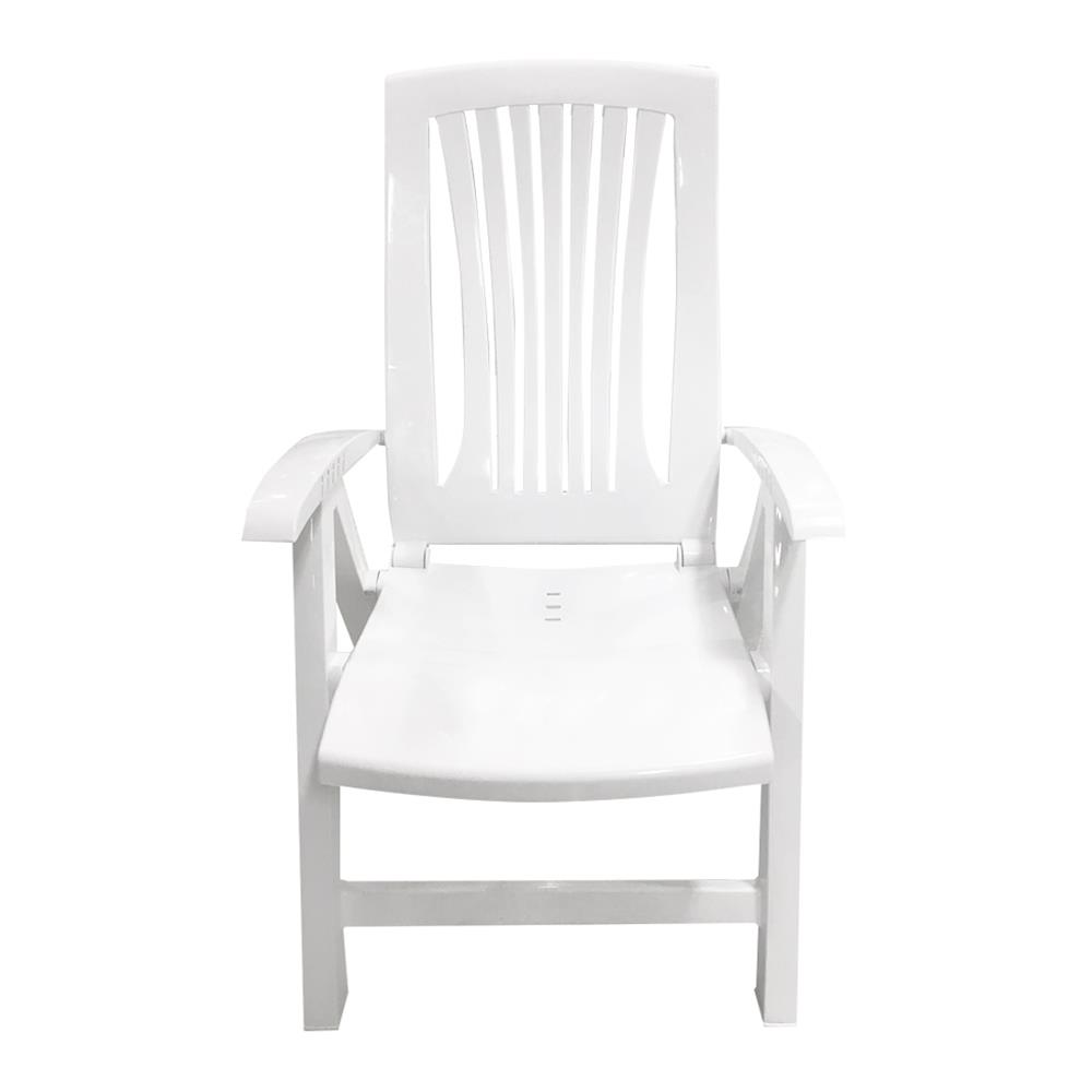 เก้าอี้พักผ่อนพลาสติก SPRING V10 สีขาว