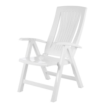 เก้าอี้พักผ่อนพลาสติก SPRING V10 สีขาว_0