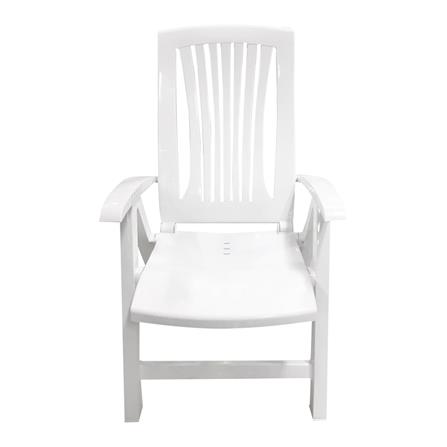 เก้าอี้พักผ่อนพลาสติก SPRING V10 สีขาว_1