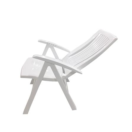 เก้าอี้พักผ่อนพลาสติก SPRING V10 สีขาว_4