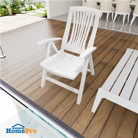 เก้าอี้พักผ่อนพลาสติก SPRING V10 สีขาว_6