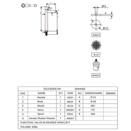 ก๊อกอ่างล้างหน้า เดี่ยว NOVABATH NVG-CT117S สีโครม_3
