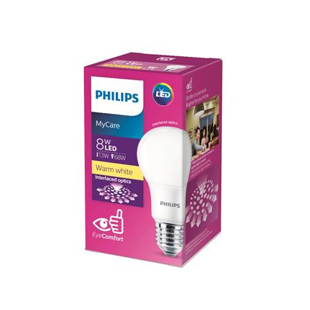 หลอด LED PHILIPS A60 8 วัตต์ WARMWHITE E27_1