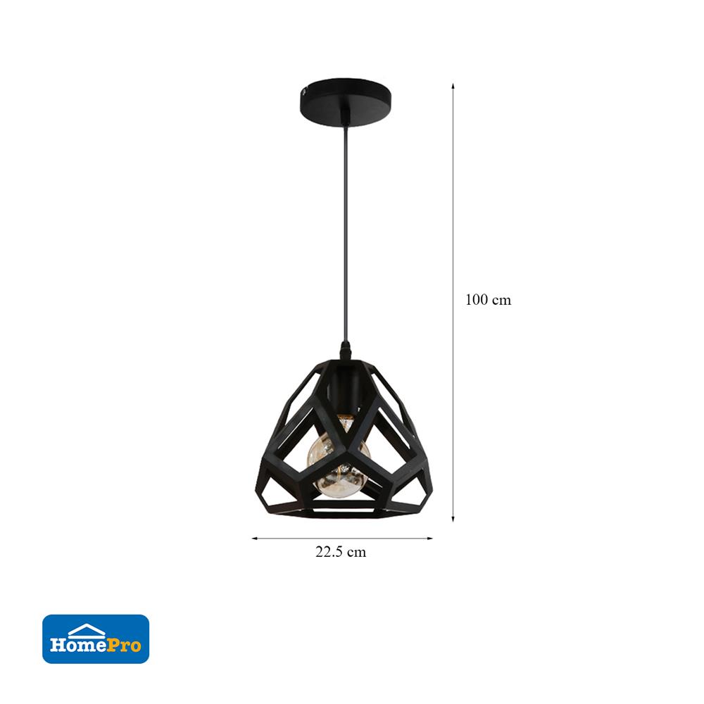 ไฟช่อ CARINI MD088-3736 สีดำ 1 หัว