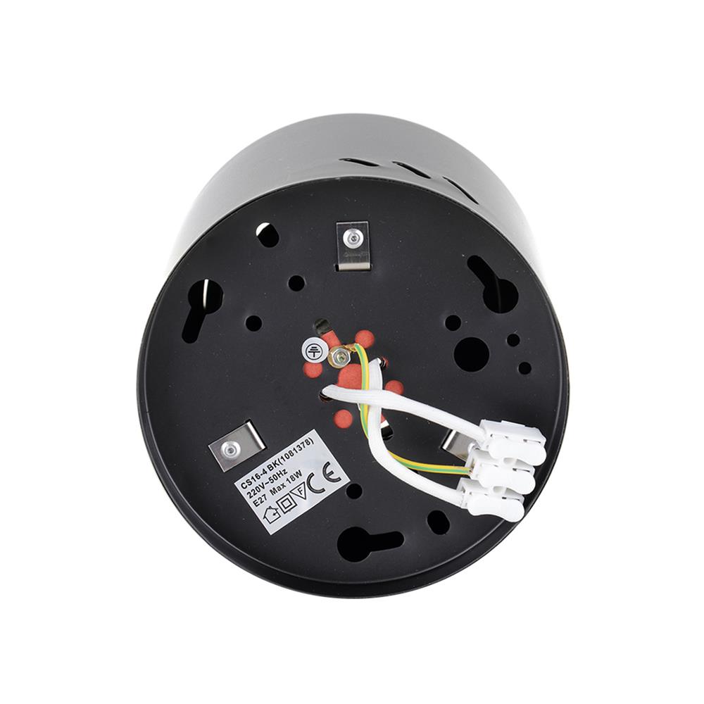 ดาวน์ไลท์ CARINI CS16-4 5 นิ้ว สีดำ กลม