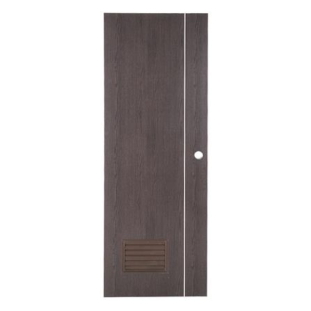 ประตูห้องน้ำ PVC AZLE GROOVE P3 เกล็ดล่าง 70X200 ซม. สีโอ๊ค_0