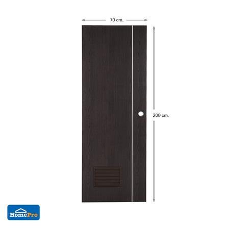 ประตูห้องน้ำ PVC AZLE GROOVE P3 เกล็ดล่าง 70X200 ซม. สีโอ๊ค_5