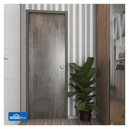 ประตูห้องน้ำ PVC AZLE GROOVE P3 เกล็ดล่าง 70X200 ซม. สีเทา_3