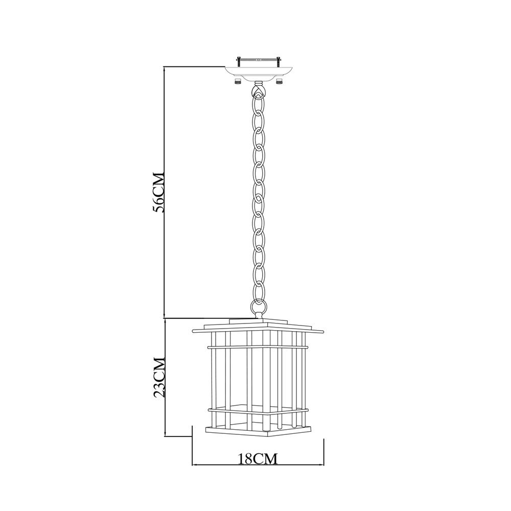 ไฟช่อภายนอก CARINI XG9346H สีน้ำตาล
