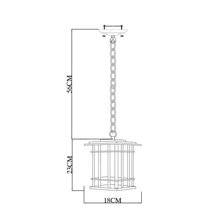 ไฟช่อภายนอก CARINI XG9346H สีน้ำตาล_3