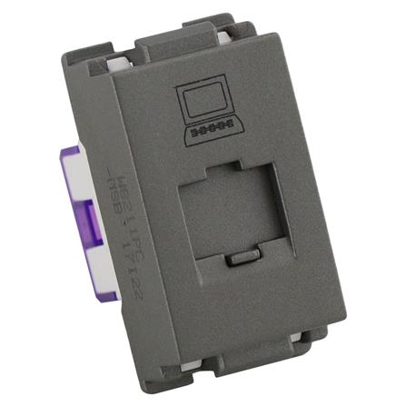 เต้ารับคอมพิวเตอร์ HACO CAT6 TJ-W8211PC-MSB  สีแม็ทแกร_1