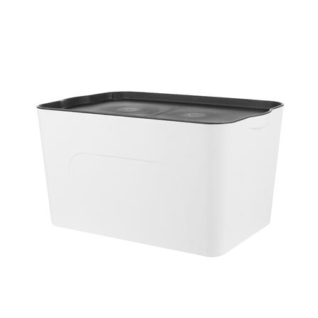 กล่องเก็บของ STACKO LARZE ไซซ์ L 44.5x30x24 ซม. สีขาว ฝาเทา_0